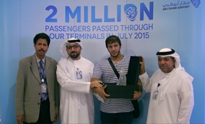 2015-08-01 Abu Dhabi International Airport passes the 2 million passenger mark for the first time in a single month